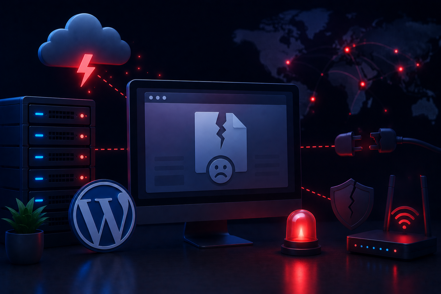 Warum WordPress-Websites plötzlich offline sein können